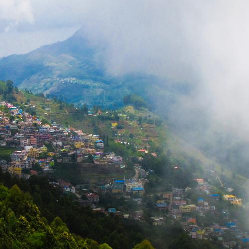 Misty View Of Kodaikanal Town