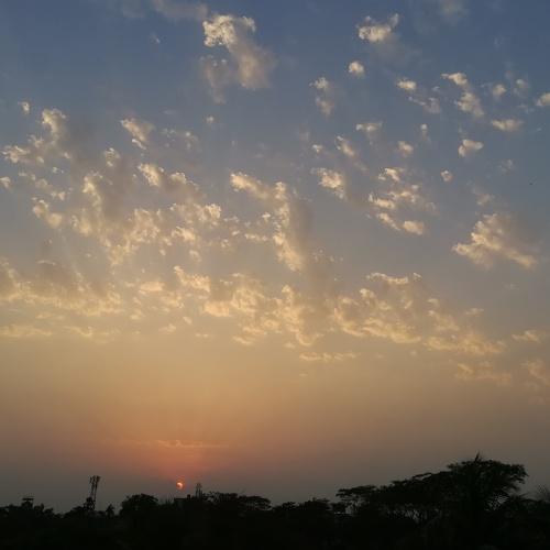 Shining clouds