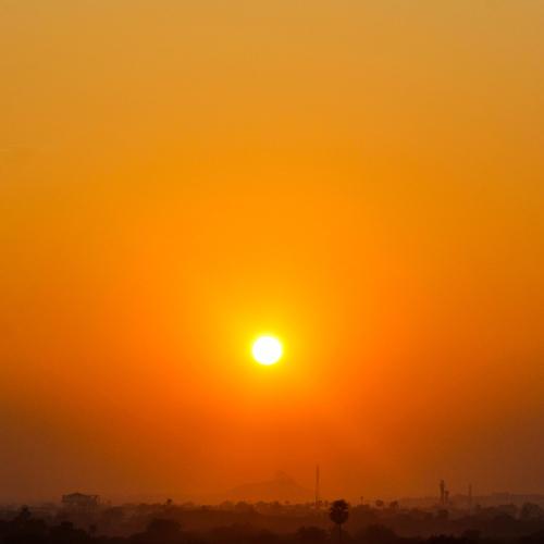 orange sky