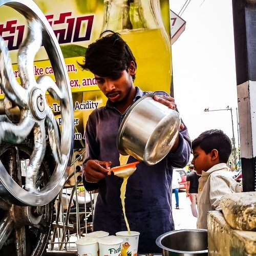 Sugar cane juice seller