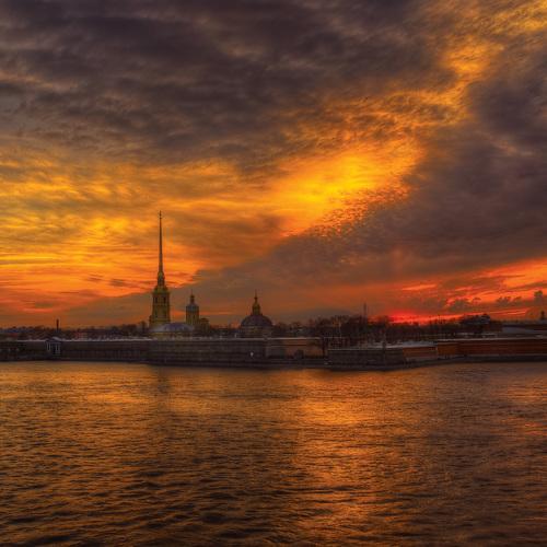 Вечерний Петербург. Петропавловская крепость.