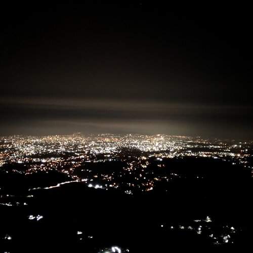 City night view from top