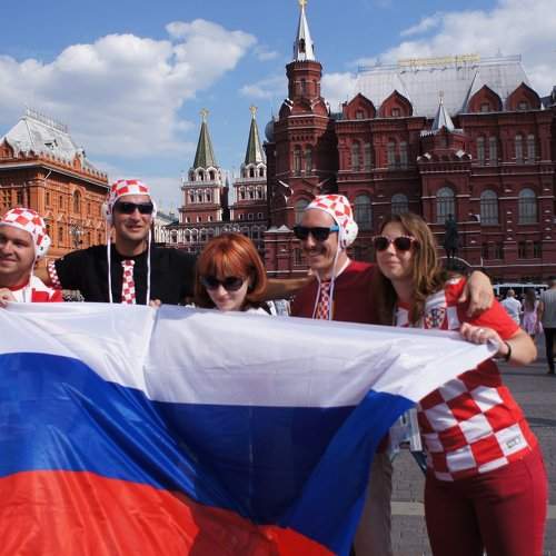 фаны из Хорватии и России