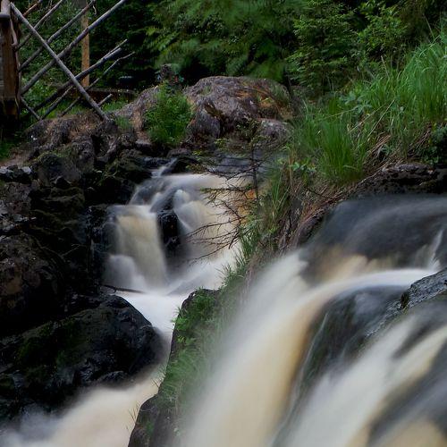Водопад Ахвенкоски. Пос. Рускеала
