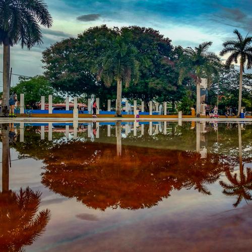 Atardecer después de una lluvia