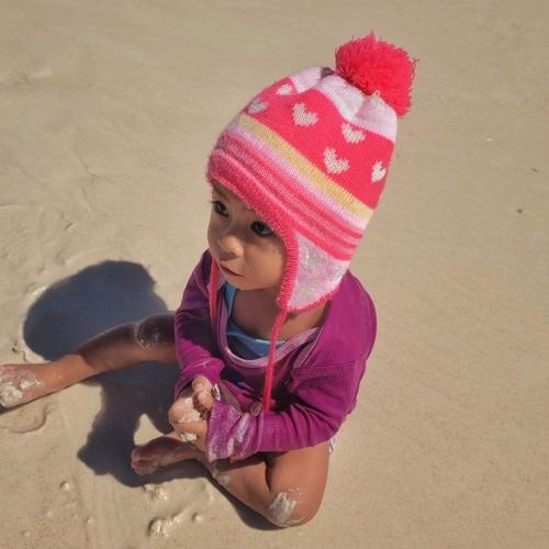 Playong with sand