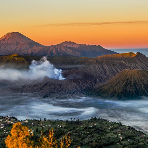 Mountain Bromo Before Sunrise