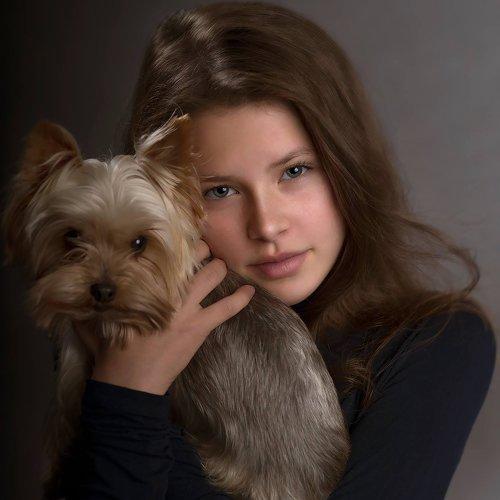 Girl&dog
