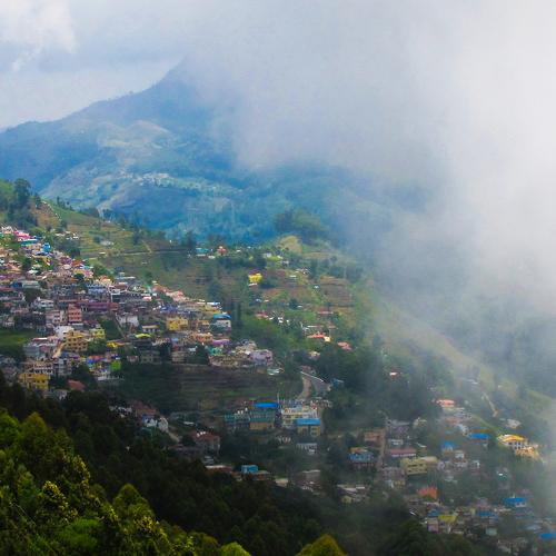 Misty View Of Kodaikanal Town