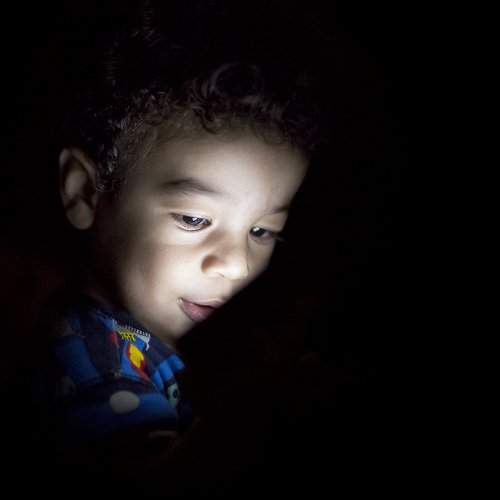 Baby using mobile