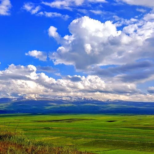 Гора Арагац с северной стороны.