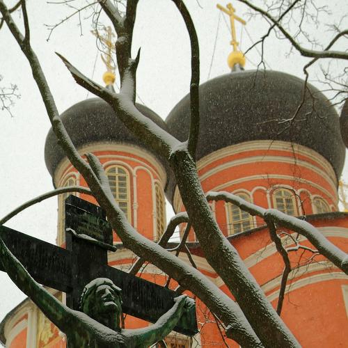 Снежный день в Донском монастыре