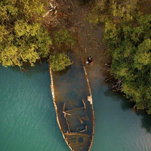Drone selfie