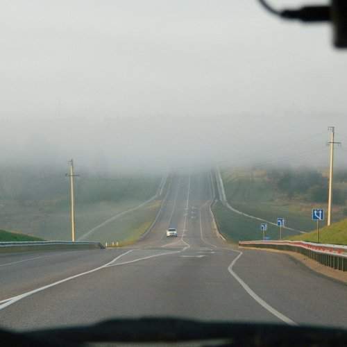 в дороге