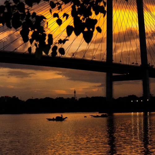 Vidyasagar Setu at sunset