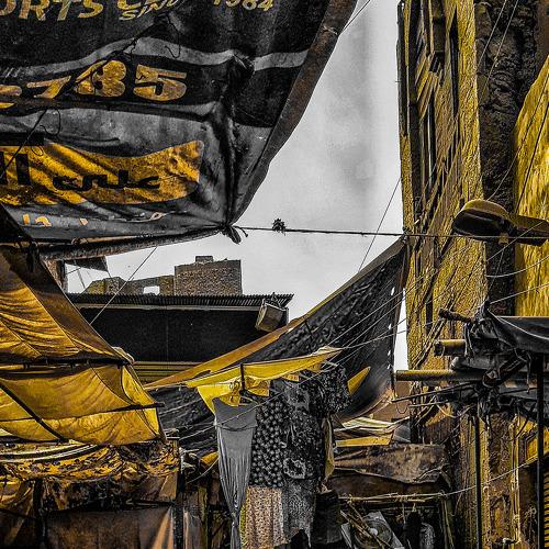 Morning life in the slums of Cairo