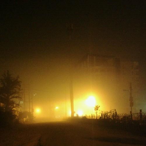 night-out in fog