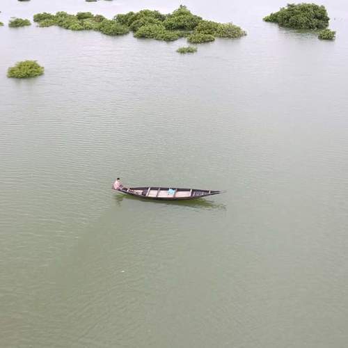 A man with his boat