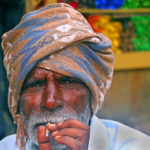 Man and Cigarette
