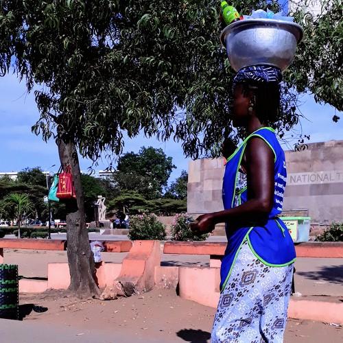 Woman selling goods