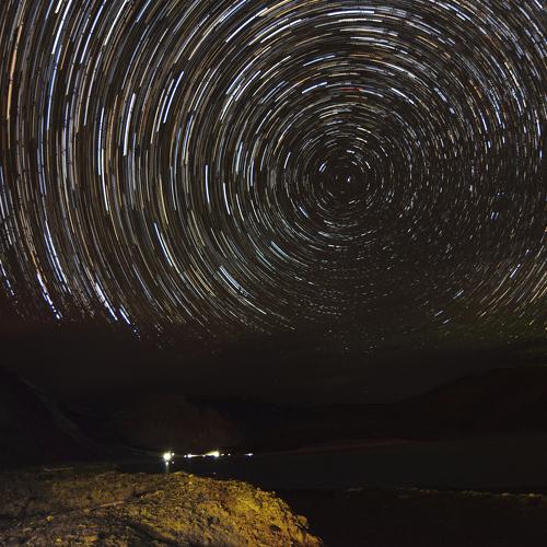 Stars Trails over Pangong Tso