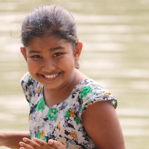Little girl's smile