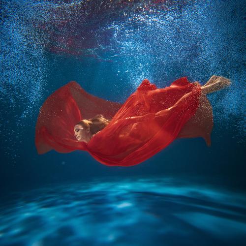 Under water