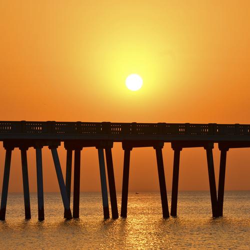 Sun goes down