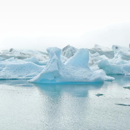 The beautiful icebergs of Jokulsarlon Glacial Lagoon