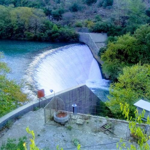 Small river dam in Greece