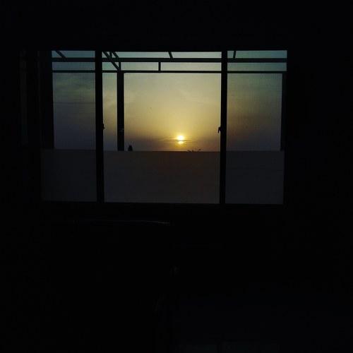 a sunset outside my window