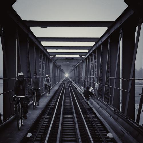 A Rail bridge becomes cycle road.