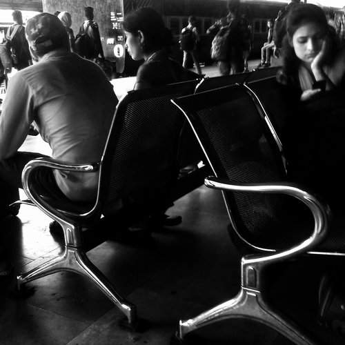 The Lady in a Railway station