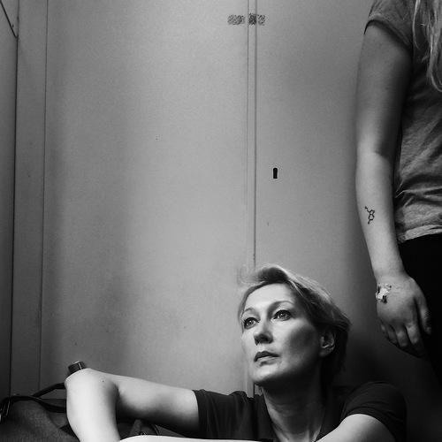 Woman in the train