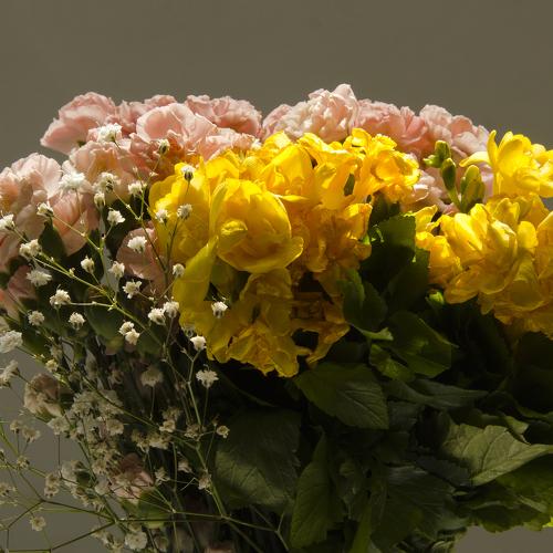 crocus and carnation bouquet