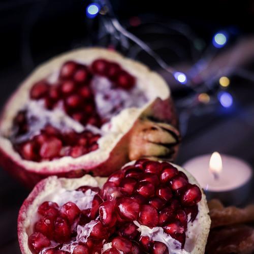 Pomegranates in winter