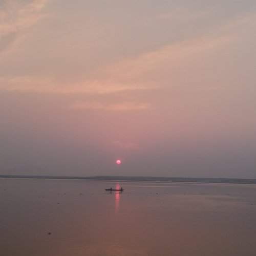 Sunrise @brahmputra river