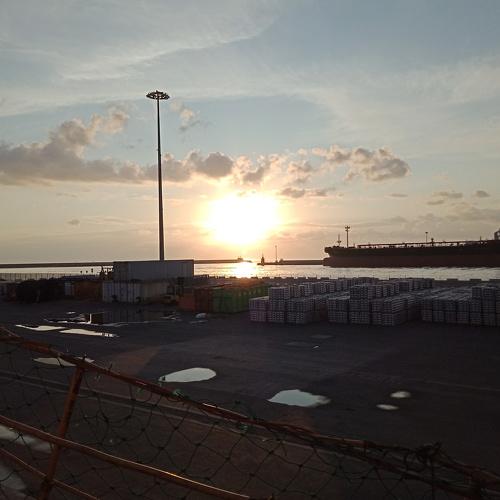 Heart shape sunrise