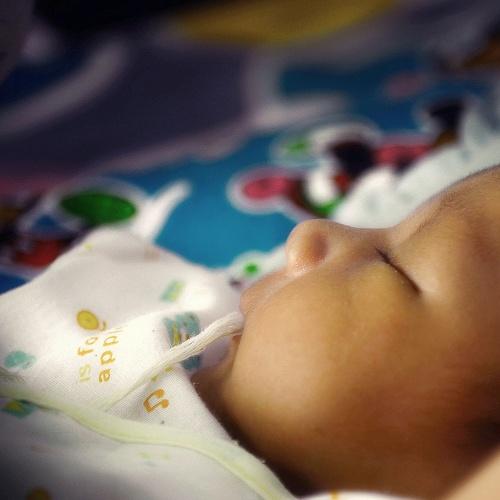 New born baby sleeping