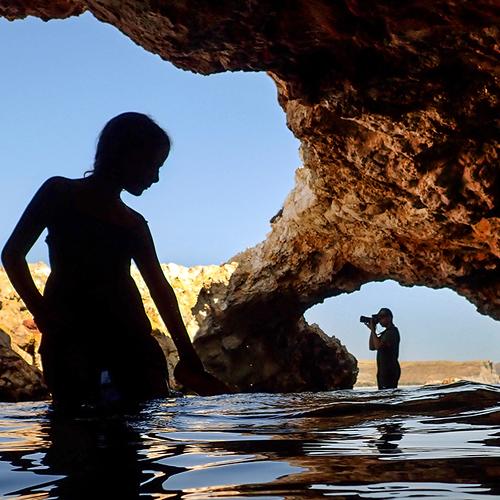 Ιn the cave of the seal.