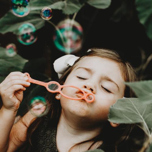 May you never outgrow bubbles