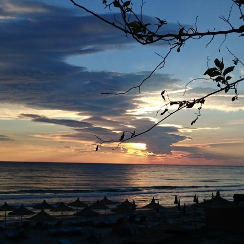 Calm sunset