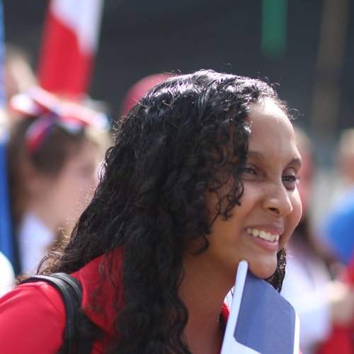 Dominican girl at the parade