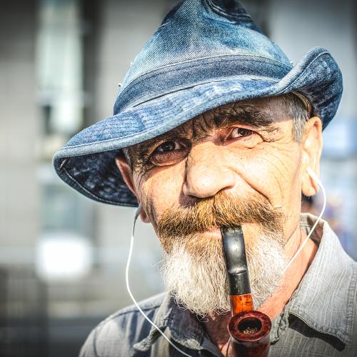 Modern senior man