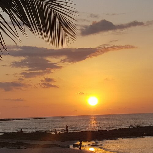 Atardecer en la playa