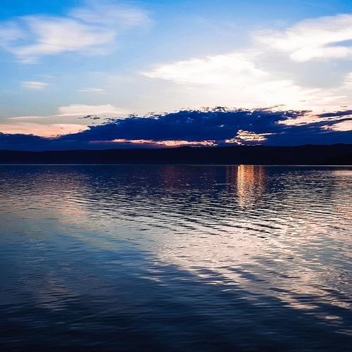 Sunset over Lake Baikal