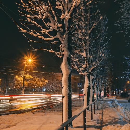 Ночные огни улиц