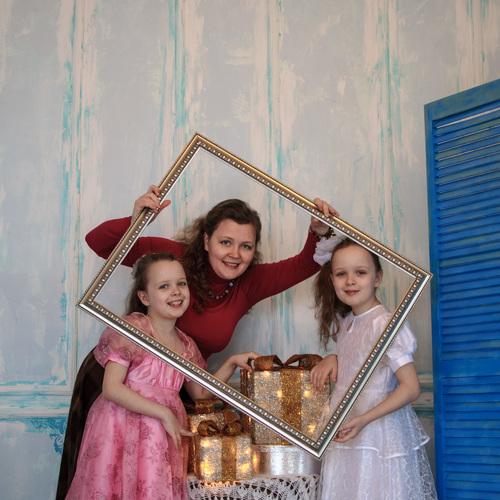 Framed family portrait