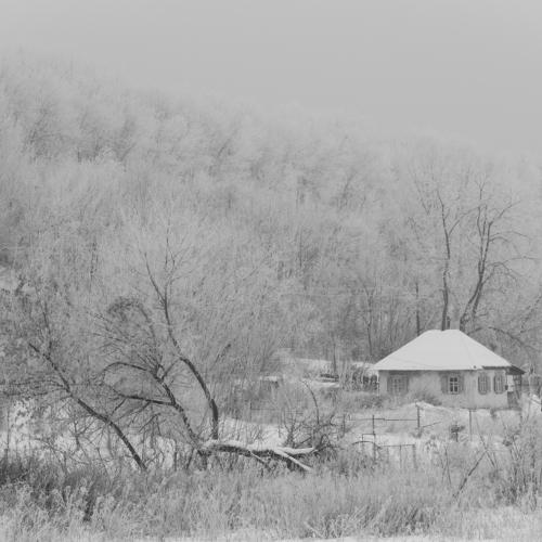 зима в селе