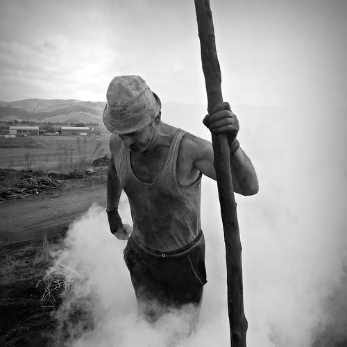Charcoal worker